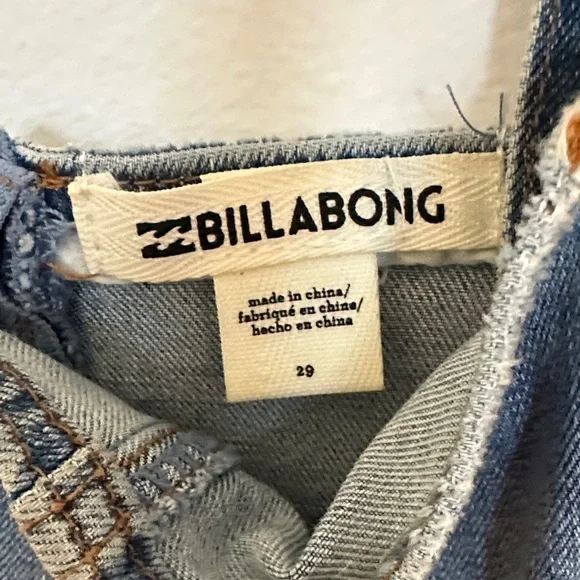 Billabong Blue Denim Jumpsuit - Picture 2 of 8